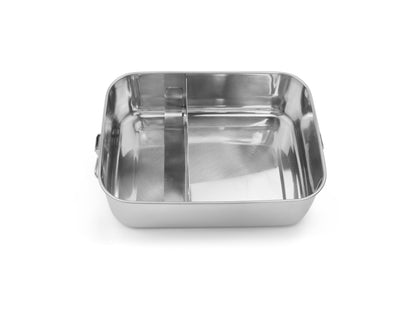 Stainless Steel Lunch Box Single Compartment with Removable Divider